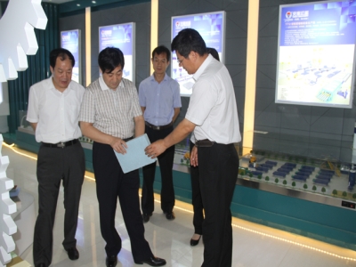 兗州區(qū)副區(qū)長劉曉林一行蒞臨天意機械指導工作！